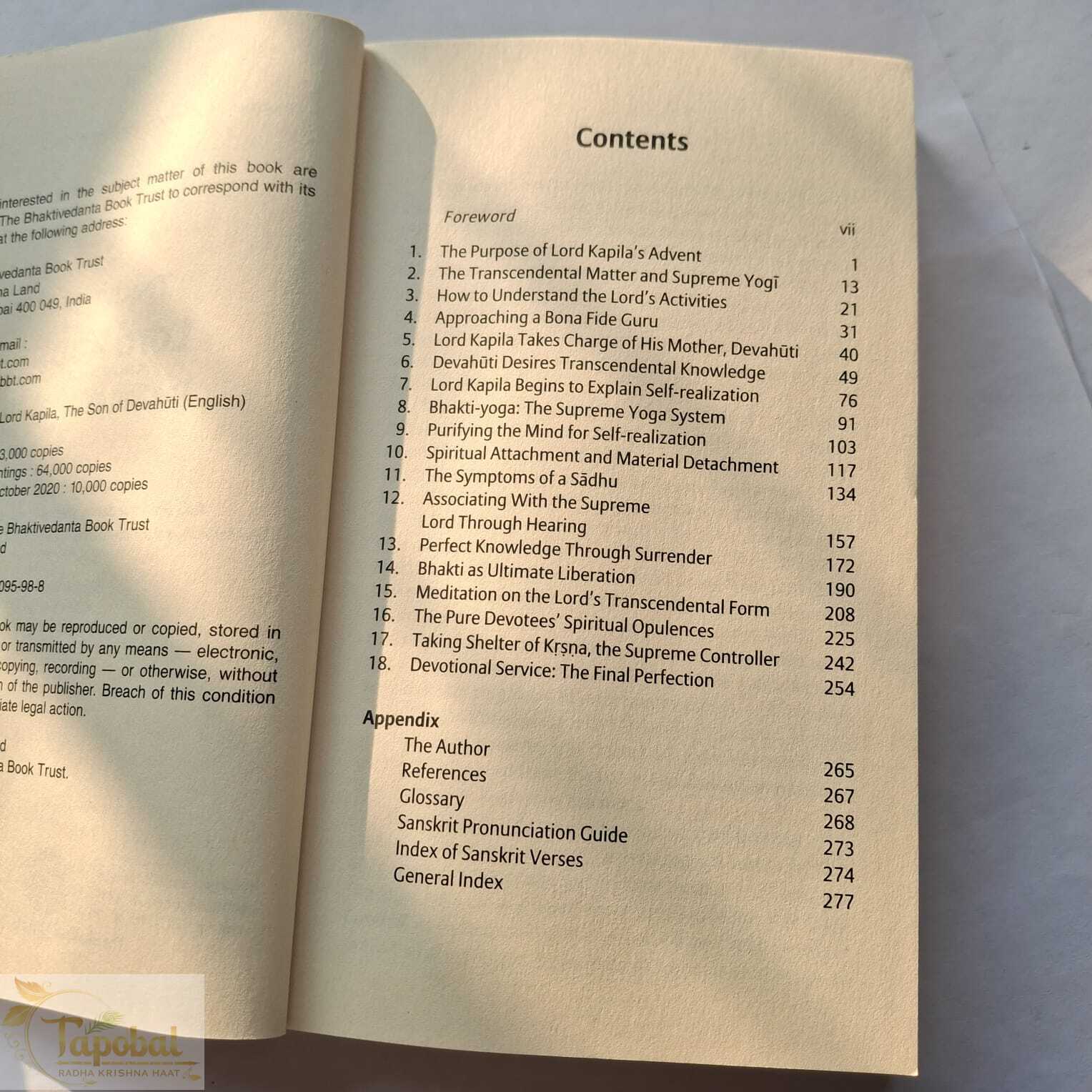 Teachings of Lord Kapila, the Son of Devahuti