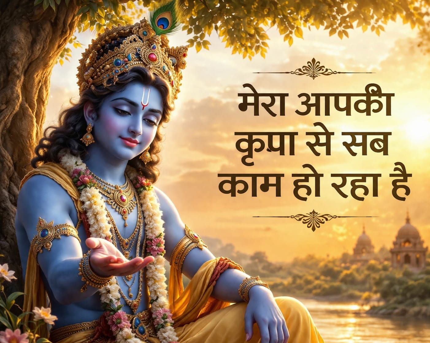 मेरा आपकी कृपा से सब काम हो रहा है।